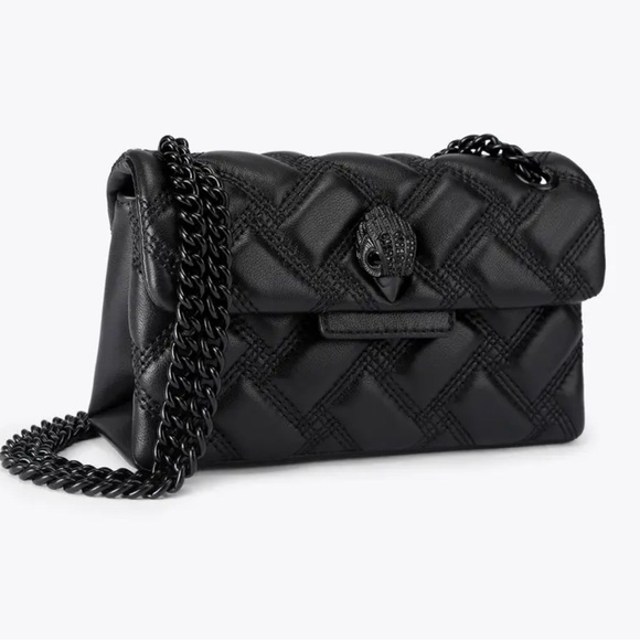 Kurt Geiger Black on Black London Kensington 17 Drench Leather Bag 🖤 - Picture 2 of 15